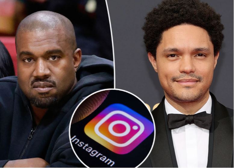 Kanye West suspended from Instagram for 24 hours after attacking Trevor Noah with racial slur