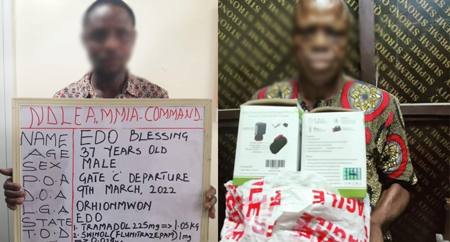 Operatives of the National Drug Law Enforcement Agency (NDLEA) have arrested a preacher and the General Overseer of Christ Living Hope Church, Rev. Ugochukwu Emmanuel, for carrying 54 sticks of drugs.