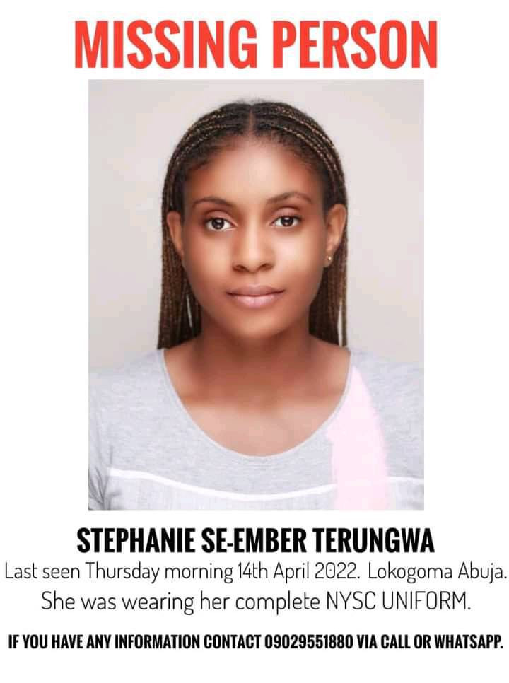 Missing Abuja Youth Corper found dead