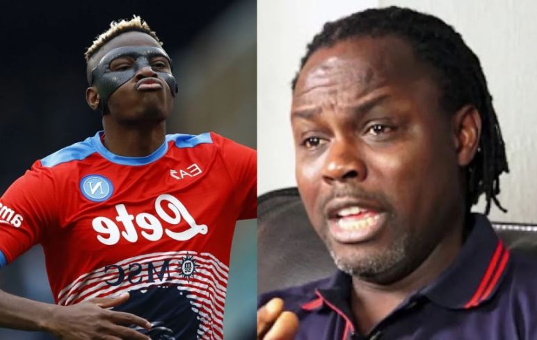 Grow up and humble yourself - Ikpeba replies Osimhen over bicycle kick row