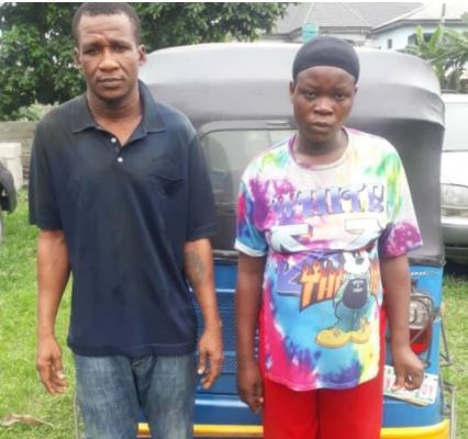 man and ''pregnant' woman who pose as passengers to attack tricycle operators and dispose them of their tricycles