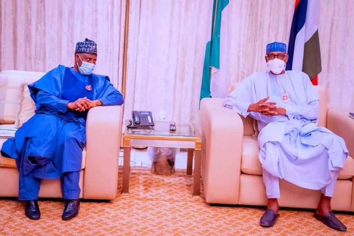 Buhari, Sokoto Gov, Tambuwal meet in Aso Rock