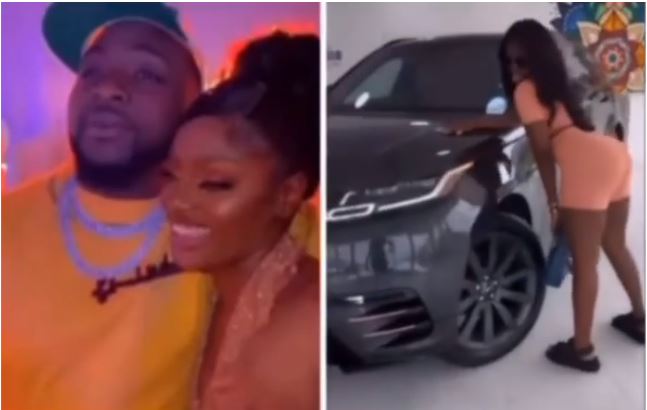 Davido didn't buy her new Range Rover for her (video)