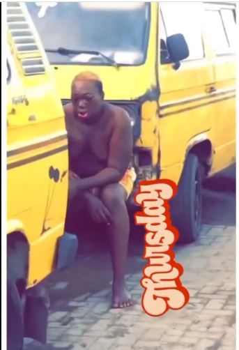 Cross dresser beaten in Lagos