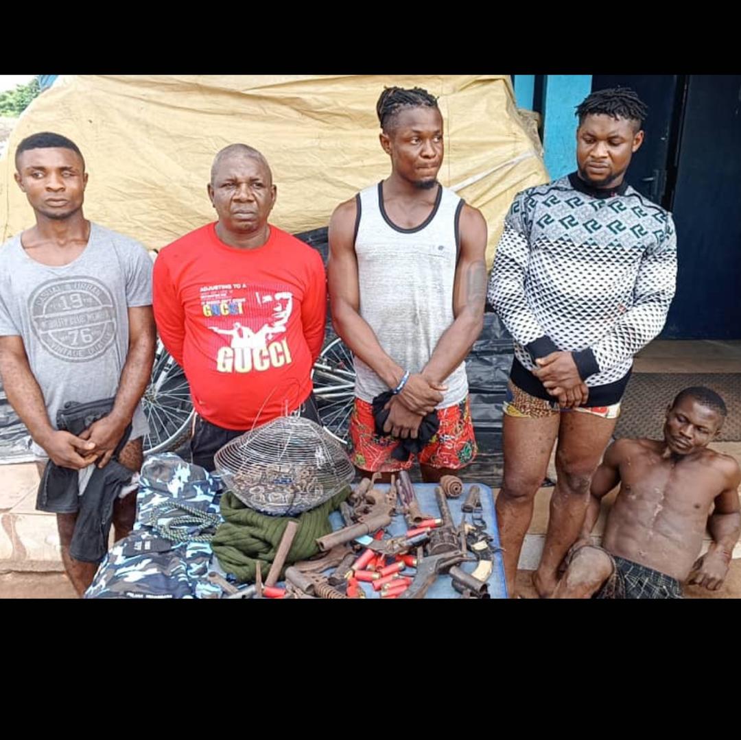 Police uncover IPOB/ ESN deadly shrine, ‘arrest 7 suspects , live python’ in Imo