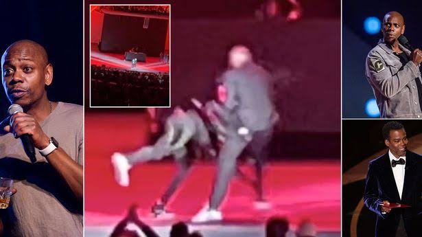 Video Comedian Dave Chappelle attacked onstage at Netflix show in Los Angel