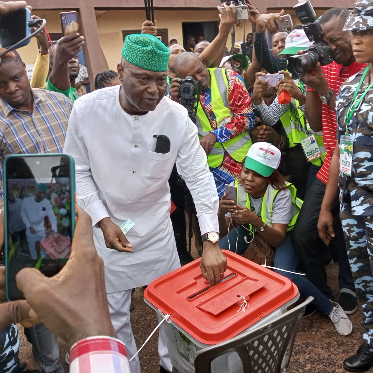 Oyebanji boasts of victory after casting his vote