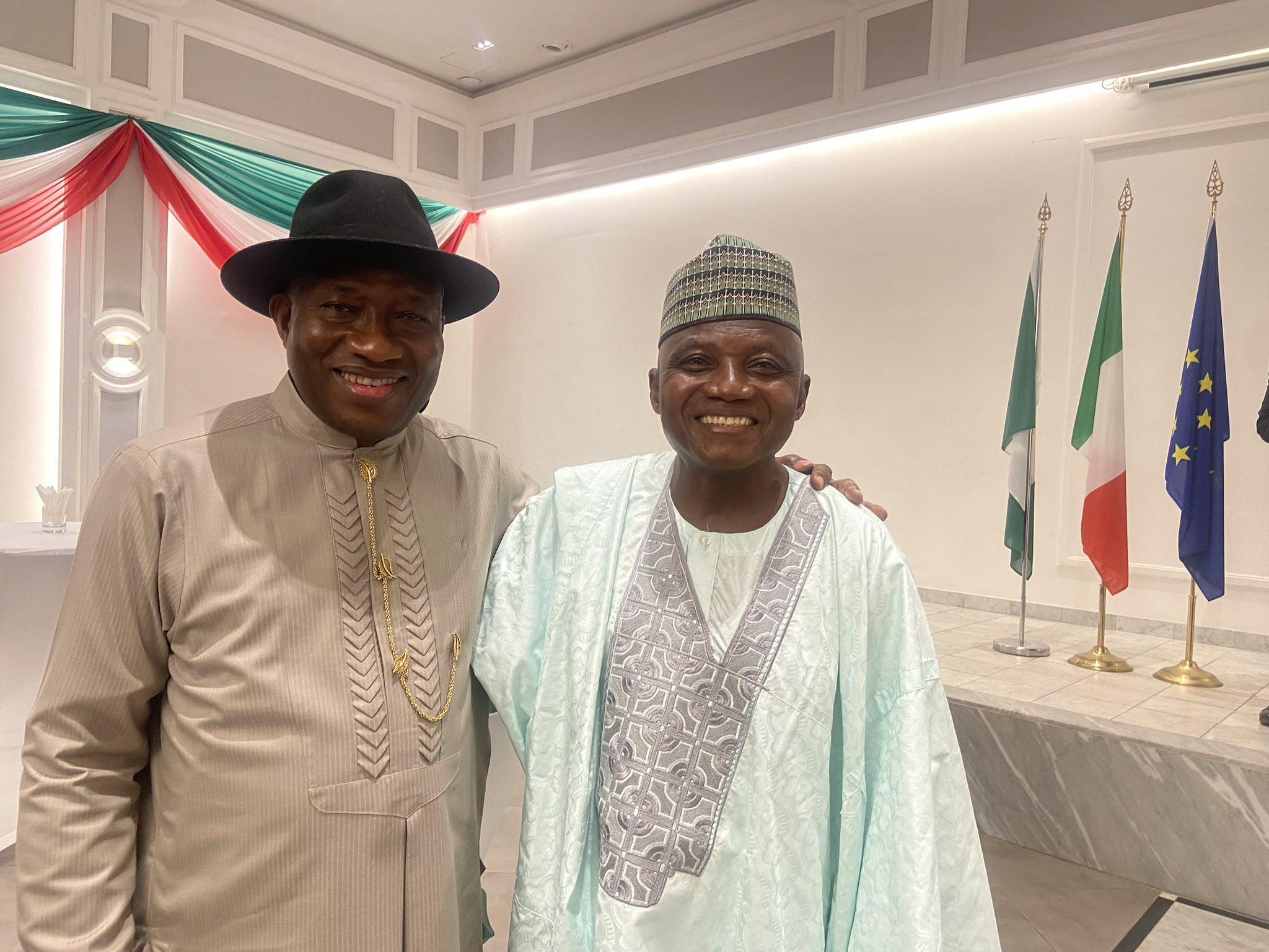 Garba Shehu meets Jonathan in Abuja