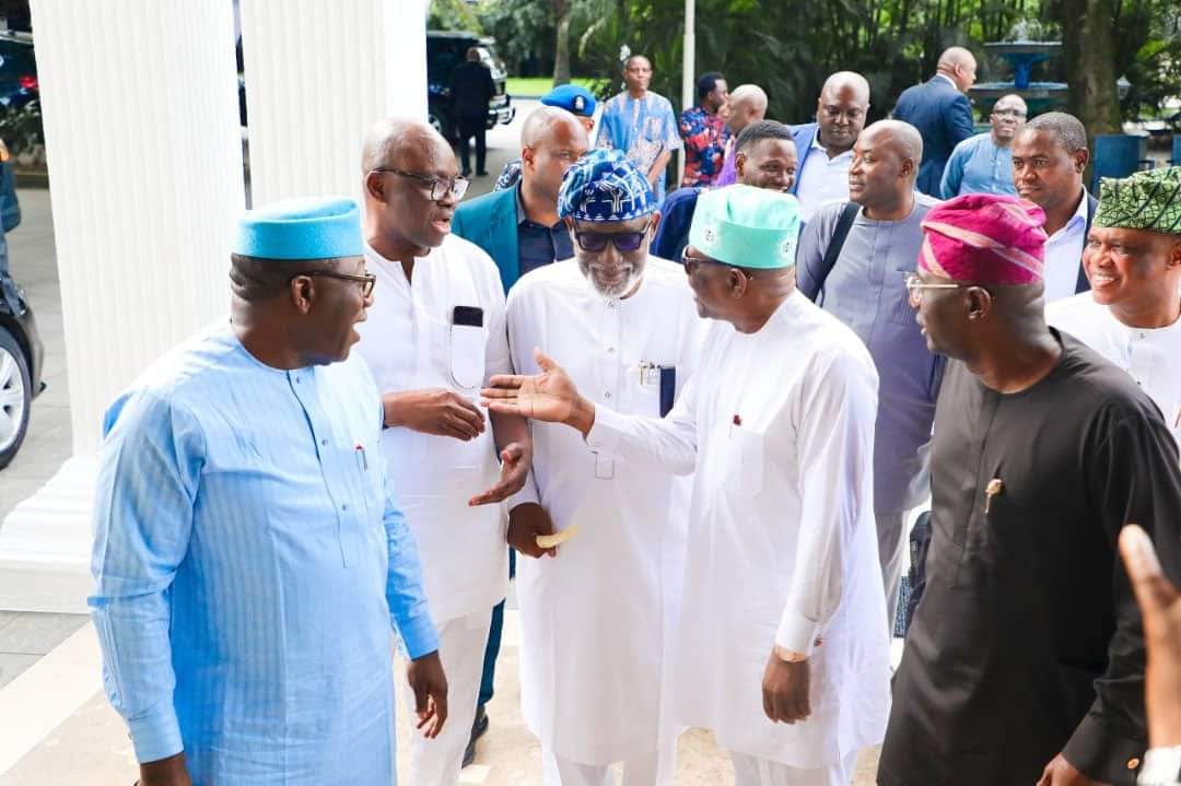 Fayemi, Sanwo-Olu, Akeredolu Visit Wike In Rivers