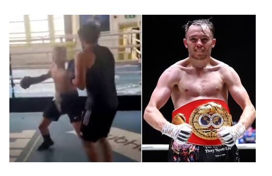 British boxer Sunny Edwards beats up Twitter troll who travelled 200 miles for fight to settle their online spat (video)