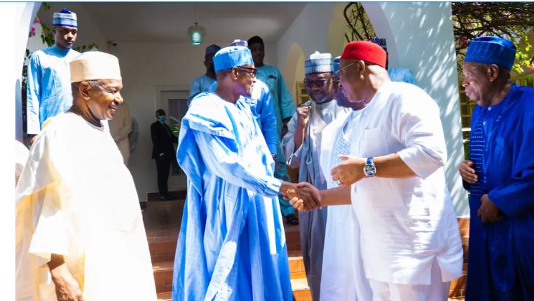 Buhari hosts 9 APC Governors in Katsina