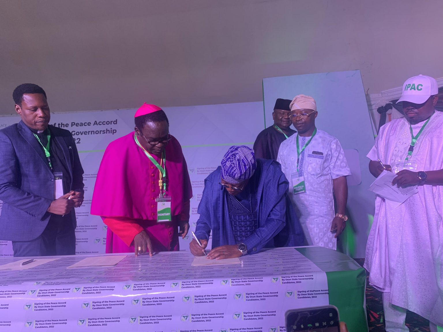 Osun 2022: Oyetola, Adeleke, others sign peace accord