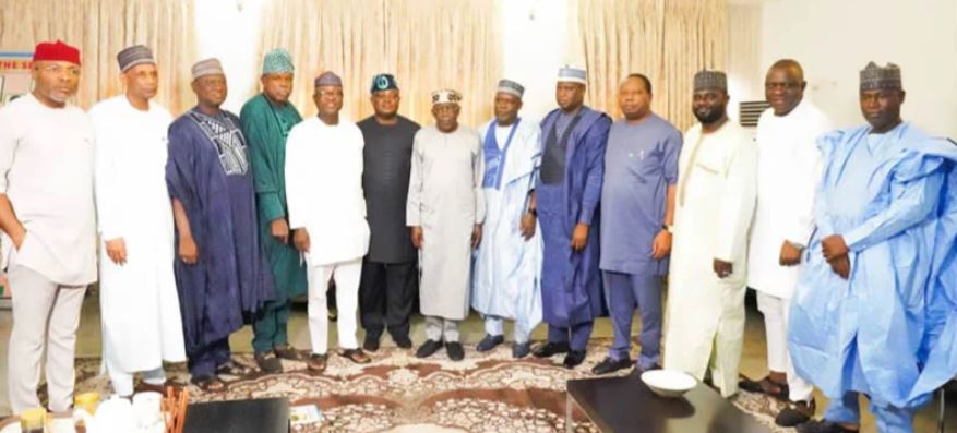 Tinubu leaves Osun, meets APC speakers in Abuja