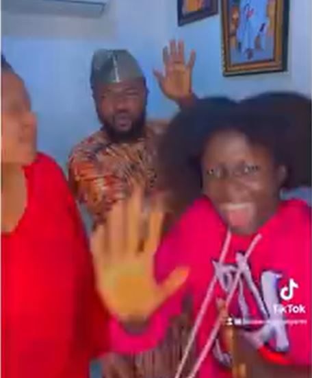 Toyin Abraham's husband, Kolawole Ajeyemi shares a video of them dancing to debunk claim of being enmeshed in a marital crisis (video)