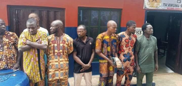 Eight apprehended with human head in Osun town