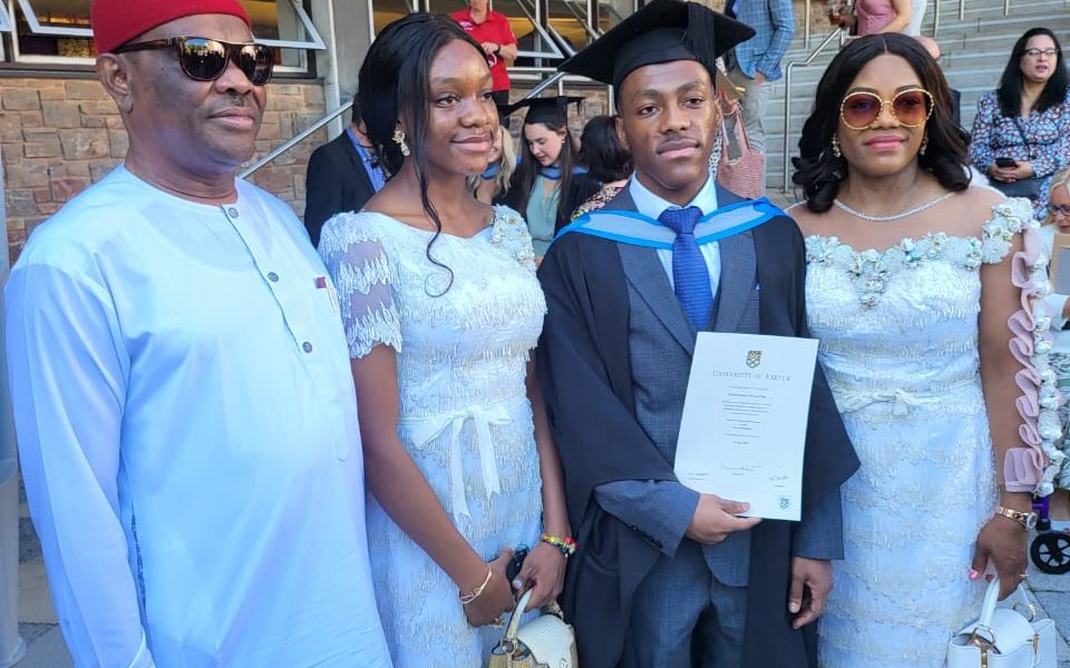 Wike’s son graduates from UK university