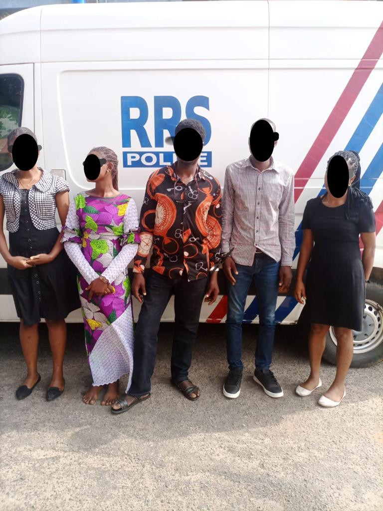 Five suspects arrested as police bust fake CAC registration center in Lagos (photos)