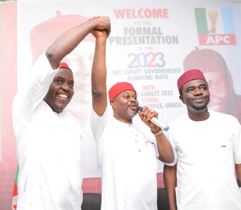 Enugu guber: APC candidate, Uche Nnaji unveils George Ogara as running mate