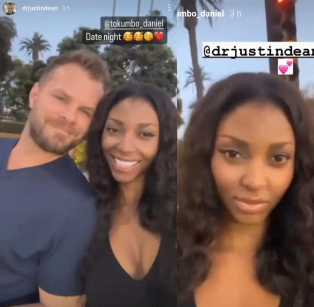 Dancer Korra Obidi's estranged husband goes on a date night with a Nigerian lady (video)