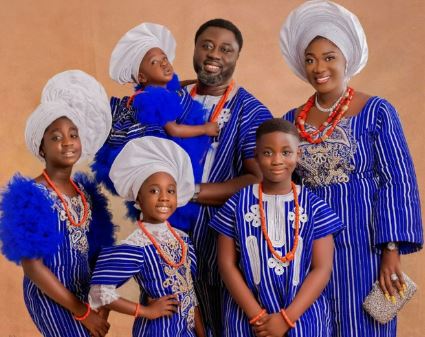 Actress Mercy Johnson Okojie and husband, Prince, release lovely family photos as they celebrate 11th wedding anniversary