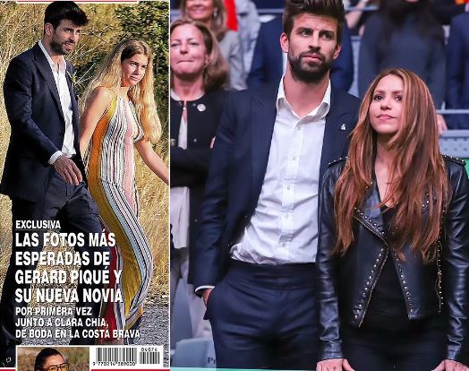 Gerard Pique's attends wedding with new girlfriend Clara Chia following his split from Shakira after 11-year relationship (photo)