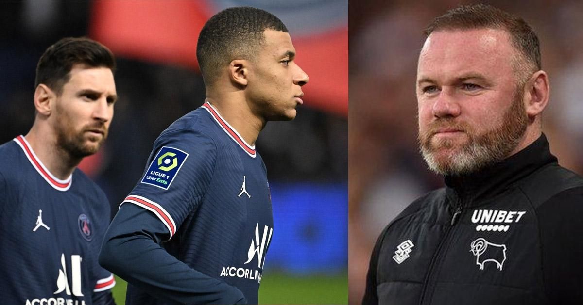 PSG: He won 4 ballon d’Ors at your age – Rooney slams Mbappe for pushing Messi