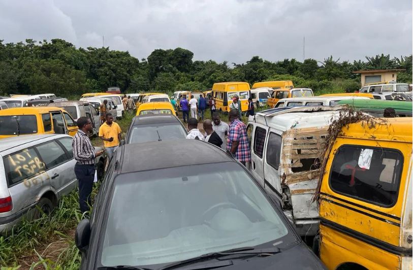 Pool of tears, mixed reactions as Lagos govt auctions seized vehicles