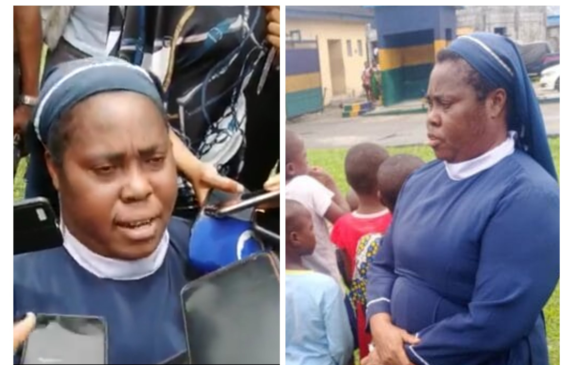 Update: I buy them for N50,000 and N100,000 each - Fake reverend sister arrested with 15 kidnapped children in Rivers speaks (video)