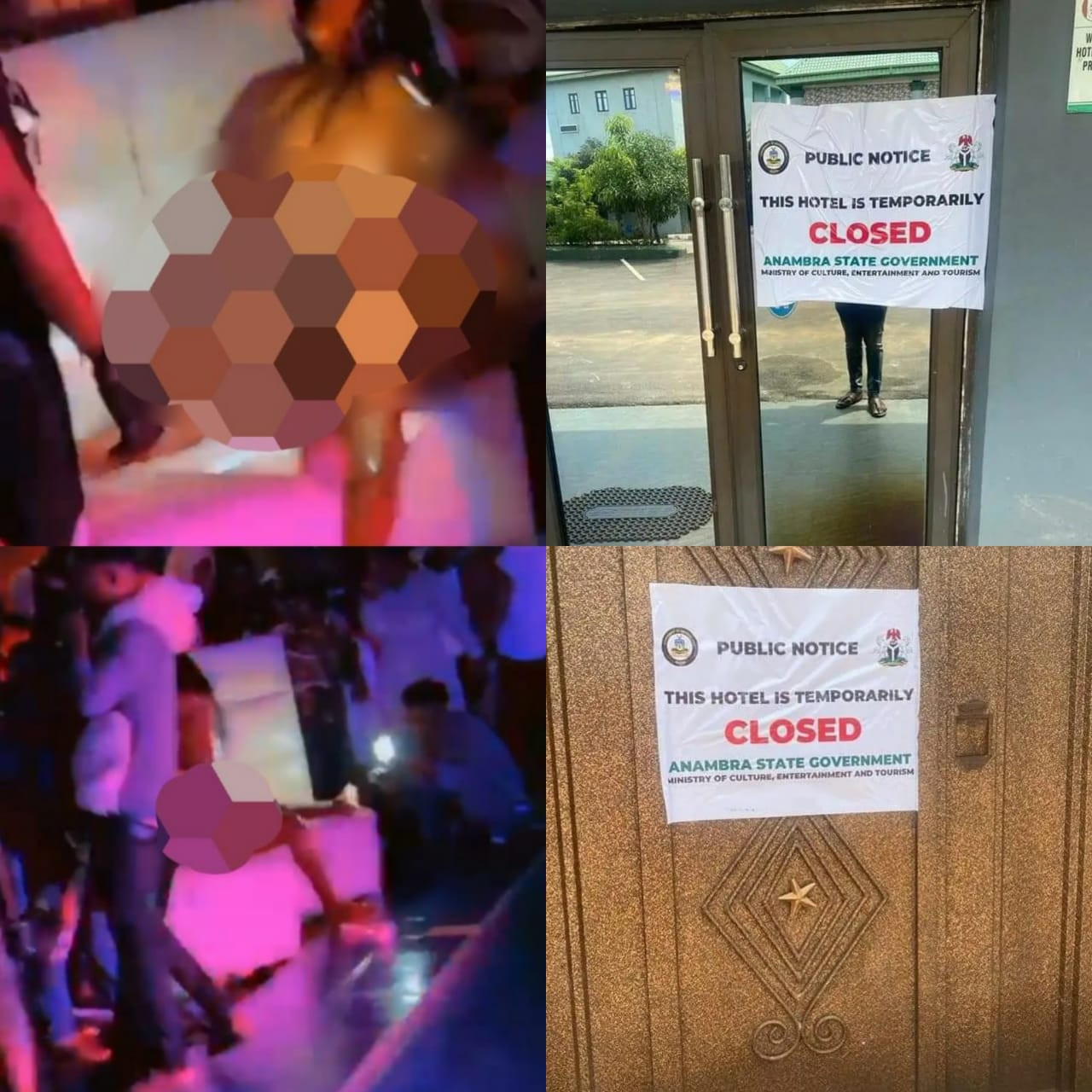 Anambra state govt shuts down hotel where alleged students were filmed publicly
