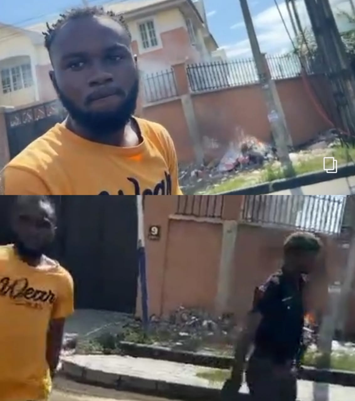 Man arrested and to be arraigned in court for waste burning in Lagos (photos/video)