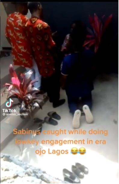 Watch video from alleged private engagement ceremony of skit maker Sabinus in Lagos