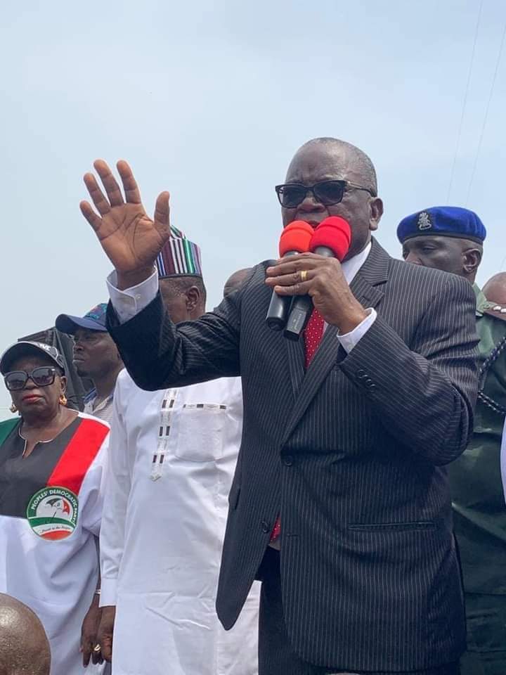 Benue 2023: Mammoth crowd as youths stage walk for Gov Ortom [PHOTOS]