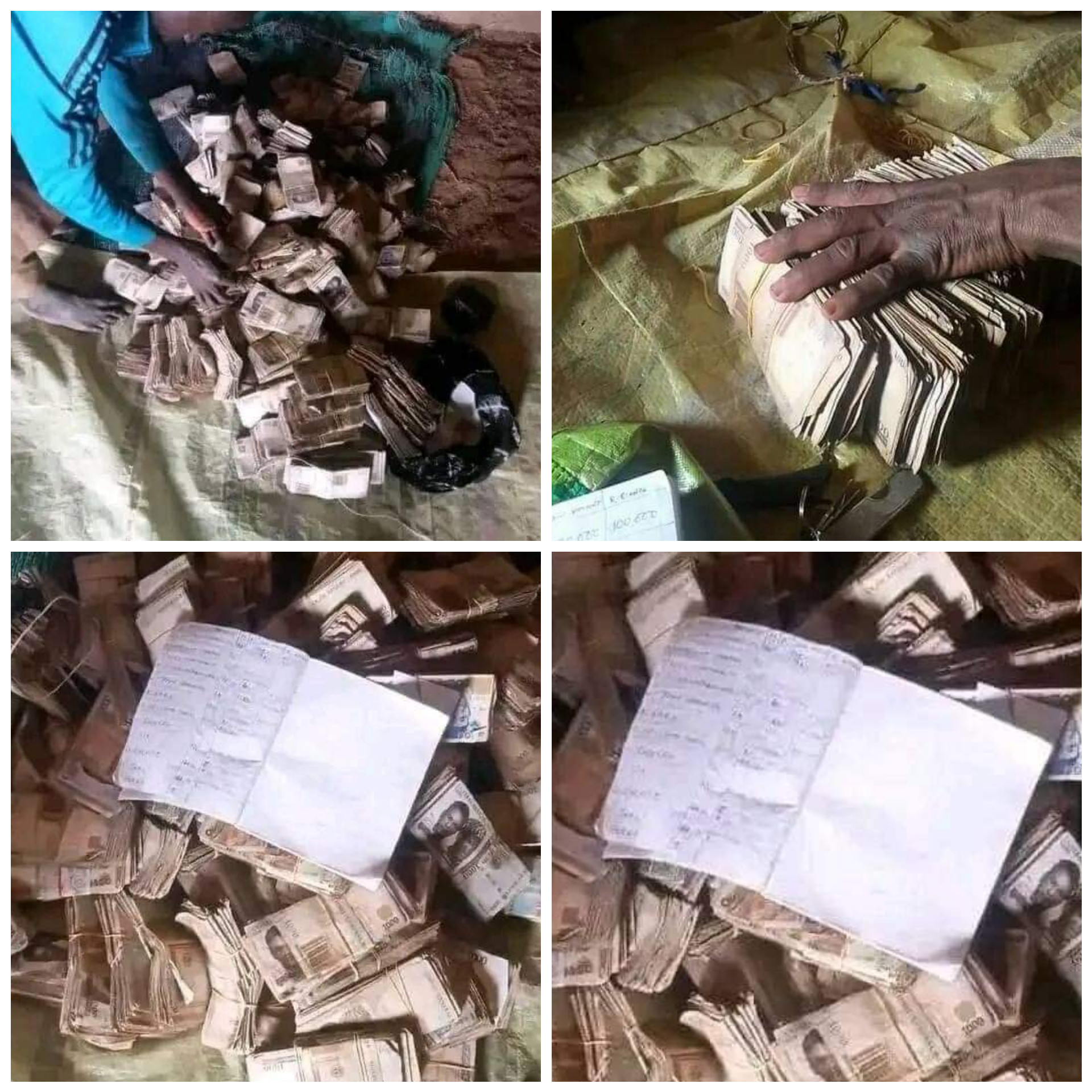 Update: Photos of N20m cash Zamfara community paid to bandit leader to avoid attacks